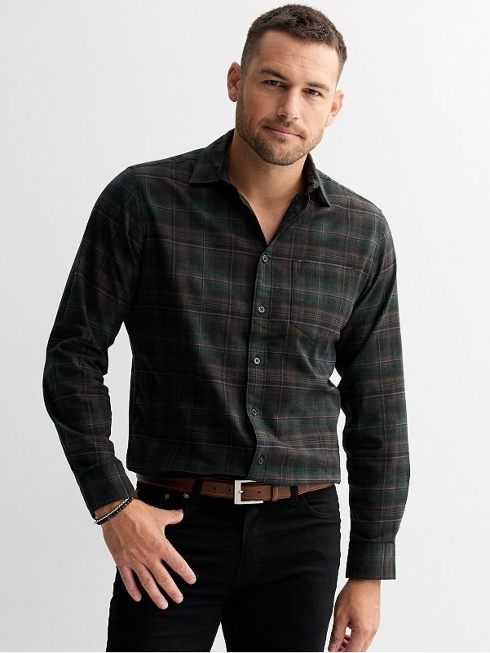 Apt. 9 Stretch Plaid Flannel Shirt